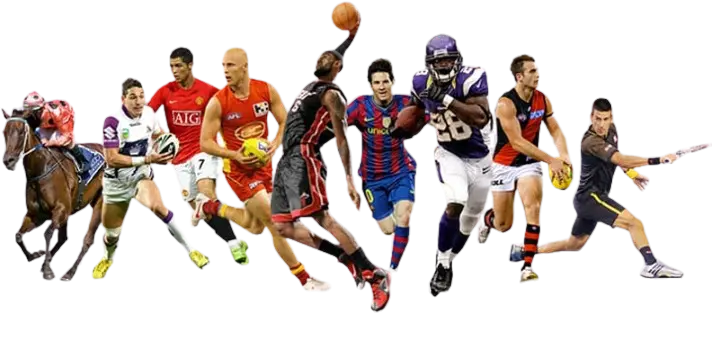 image of proffesional sport players